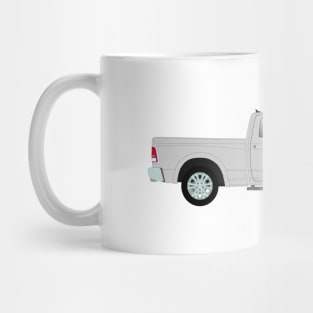 grey pick-up truck Mug